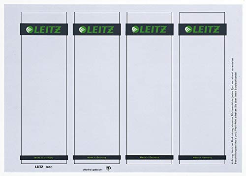 LEITZ Ordnerrücken-Einsteckschild, 56 x 190 mm, Karton, grau, Sie erhalten 1 Packung, Packungsinhalt: 100 Stück LEITZ Ordnerrücken-Einsteckschild, 56 x 190 mm, Karton, grau, Sie erhalten 1 Packung, Packungsinhalt: 100 Stück von Leitz