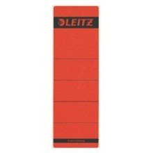 LEITZ Ordnerrücken-Etikett, 61 x 192 mm, kurz, breit, rot VE=10 von Leitz