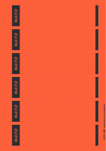 LEITZ OrdnerrückenEtikett, 39 x 192 mm, kurz, schmal, rot LEITZ OrdnerrückenEtikett, 39 x 192 mm, kurz, schmal, rot von Leitz