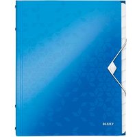 AKTION: LEITZ Ordnungsmappe WOW 4634 12 Fächer blau, 1 St. mit Prämie nach Registrierung von Leitz