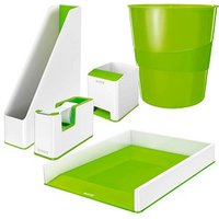 LEITZ Schreibtischset WOW Duo Colour perlweiß/grün von Leitz