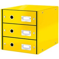 LEITZ Schubladenbox Click & Store gelb 60480016, DIN A4 mit 3 Schubladen LEITZ Schubladenbox Click & Store gelb 60480016, DIN A4 mit 3 Schubladen von Leitz
