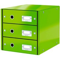 LEITZ Schubladenbox Click & Store grün 60480054, DIN A4 mit 3 Schubladen LEITZ Schubladenbox Click & Store grün 60480054, DIN A4 mit 3 Schubladen von Leitz