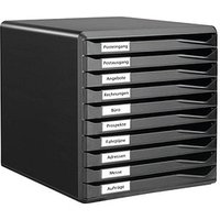 LEITZ Schubladenbox Formular-Set schwarz 52940095, DIN A4 mit 10 Schubladen LEITZ Schubladenbox Formular-Set schwarz 52940095, DIN A4 mit 10 Schubladen von Leitz