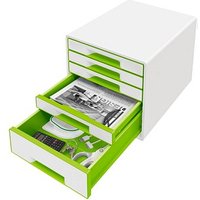 AKTION: LEITZ Schubladenbox WOW Cube perlweiß/grün 52142054, DIN A4 mit 5 Schubladen, 1 St. mit Prämie nach Registrierung AKTION: LEITZ Schubladenbox WOW Cube perlweiß/grün 52142054, DIN A4 mit 5 Schubladen, 1 St. mit Prämie nach Registrierung von Leitz