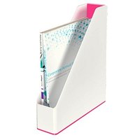 LEITZ Stehsammler WOW Duo Colour 5362-10-23 perlweiß/pink Kunststoff, DIN A4 von Leitz