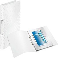 LEITZ WOW Ringbuch 2-Ringe perlweiß 3,2 cm DIN A4 von Leitz