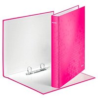 AKTION: LEITZ WOW Ringbuch 2-Ringe pink 4,0 cm DIN A4, 1 St. mit Prämie nach Registrierung von Leitz