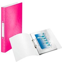 LEITZ WOW Ringbuch 2-Ringe pink-metallic 3,2 cm DIN A4 von Leitz