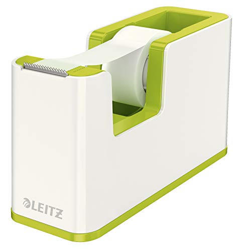 Leitz, Klebeband-Tischabroller, Fester Stand, Inkl. Kleberollen, Weiß/Metallic Grün, WOW, 53641064 Leitz, Klebeband-Tischabroller, Fester Stand, Inkl. Kleberollen, Weiß/Metallic Grün, WOW, 53641064 von Leitz