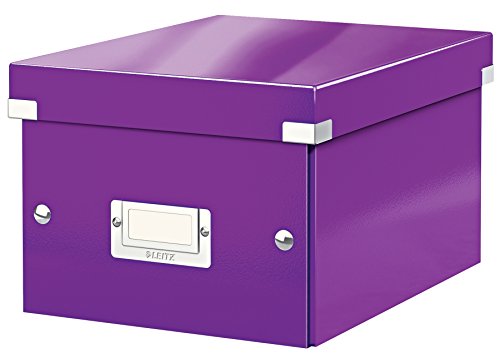 Leitz Click & Store Aufbewahrungsbox mit Deckel Klein, Box für Unterlagen bis A5 im Büro u. Haushalt, Transportbox aus 84% recycelter Premium-Hartpappe, Etikettenhalter, Violett, 60430062 Leitz Click & Store Aufbewahrungsbox mit Deckel Klein, Box für Unterlagen bis A5 im Büro u. Haushalt, Transportbox aus 84% recycelter Premium-Hartpappe, Etikettenhalter, Violett, 60430062 von Leitz
