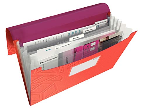 Leitz, Projektmappe, Für bis zu 150 Blatt A4, Gummibandverschluss, PP-Material, Rot, Urban Chic, 39970024 von Leitz