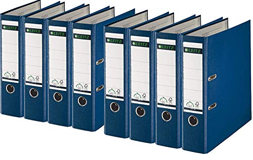 Leitz 1010 Qualitäts-Ordner Plastik breit, mit patentierter 180º-Präzisionsmechanik 8er Pack von Leitz