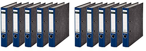 Leitz hochwertiger Ordner 180°, schmal | 10er Pack, blau, 1 von Leitz