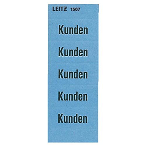 Leitz 15070000 Inhaltsschild Kunden, selbstklebend, 100 Stück, blau von Leitz