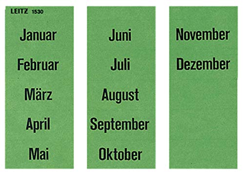 Leitz 15300000 Inhaltsschild Monatsnamen, selbstklebend, 100 Stück, grün Leitz 15300000 Inhaltsschild Monatsnamen, selbstklebend, 100 Stück, grün von Leitz