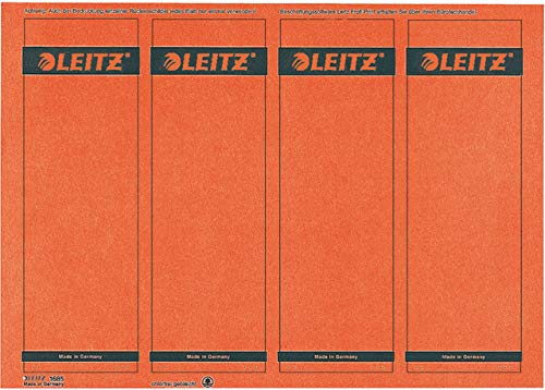 Leitz 1685 PC-beschriftbare Rückenschilder - Papier, kurz/breit,100 Stück, rot; Packungsinhalt: 100 Stück Leitz 1685 PC-beschriftbare Rückenschilder - Papier, kurz/breit,100 Stück, rot; Packungsinhalt: 100 Stück von Leitz