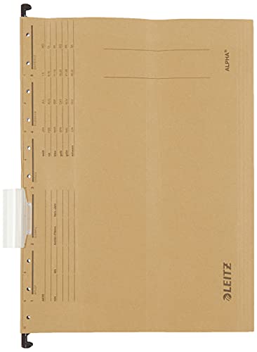 Leitz 19153000 Hängemappe Alpha, Natronkarton, 10 Stück, naturbraun Leitz 19153000 Hängemappe Alpha, Natronkarton, 10 Stück, naturbraun von Leitz