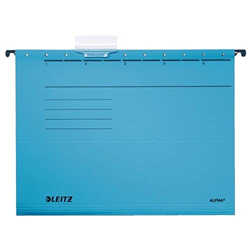 LEITZ Hängemappe Alpha , Colorspankarton, 5 Stück, Blau, 19853015 LEITZ Hängemappe Alpha , Colorspankarton, 5 Stück, Blau, 19853015 von Leitz