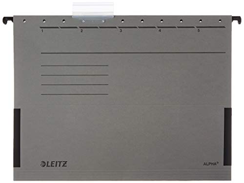 Leitz 19863085 Hängetasche Alpha , seitlich mit Fröschen, Colorspankarton, 5 Stück, grau Leitz 19863085 Hängetasche Alpha , seitlich mit Fröschen, Colorspankarton, 5 Stück, grau von Leitz
