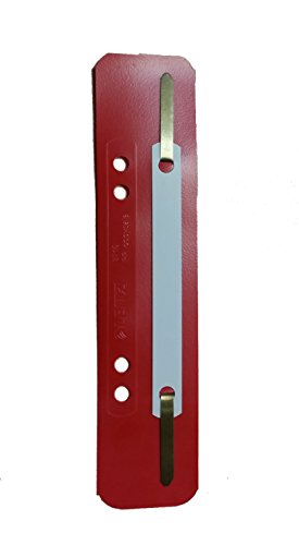 Leitz 3710-00-25 Heftstreifen und Aktenbinder PP 3.5 x 15.8 cm 25 Stück rot von Leitz