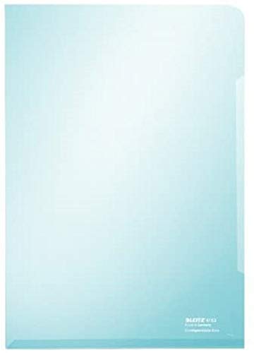 Leitz 41530235 Premium Sichthülle, PVC, glänzend, 150 Mikron, für 30 Blatt, DIN A4, Blau, 100 Stück Leitz 41530235 Premium Sichthülle, PVC, glänzend, 150 Mikron, für 30 Blatt, DIN A4, Blau, 100 Stück von Leitz