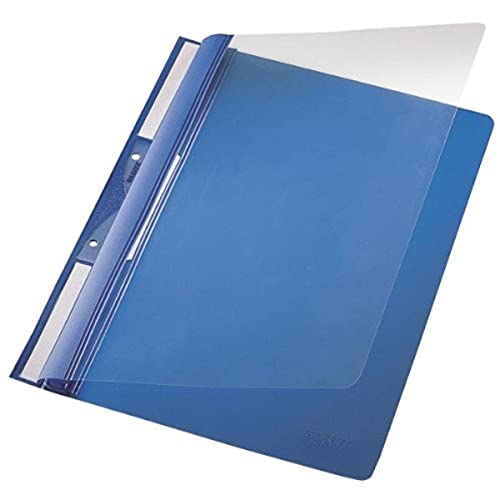 Leitz 41900035 Einhängehefter Universal, A4, 2 kurze Beschriftungsfenster, PVC, blau von Leitz