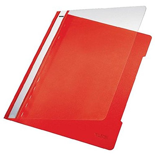 Leitz 4191 Heftmappe für Dokumente, PVC, Standard, mit transparentem Deckel rot Leitz 4191 Heftmappe für Dokumente, PVC, Standard, mit transparentem Deckel rot von Leitz