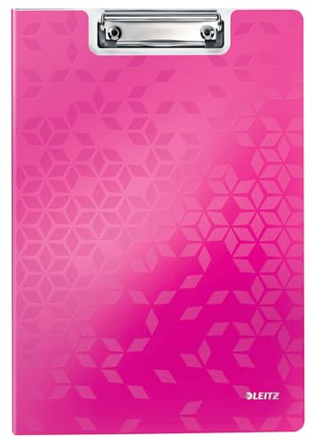 Leitz WOW A4 Klemmbrettmappe mit Abdeckung, Leichtes Polyfoam, Strapazierfähiges Klemmbrett mit Abdeckung, Für bis zu 80 Blatt, Pink, 41990023 Leitz WOW A4 Klemmbrettmappe mit Abdeckung, Leichtes Polyfoam, Strapazierfähiges Klemmbrett mit Abdeckung, Für bis zu 80 Blatt, Pink, 41990023 von Leitz