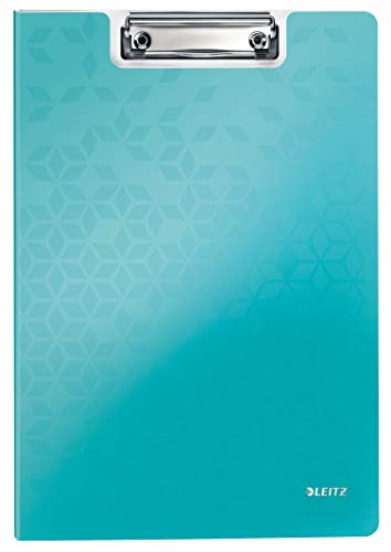 Leitz WOW A4 Klemmbrettmappe mit Abdeckung, Leichtes Polyfoam, Strapazierfähiges Klemmbrett mit Abdeckung, Für bis zu 80 Blatt, Eisblau, 41990051 Leitz WOW A4 Klemmbrettmappe mit Abdeckung, Leichtes Polyfoam, Strapazierfähiges Klemmbrett mit Abdeckung, Für bis zu 80 Blatt, Eisblau, 41990051 von Leitz