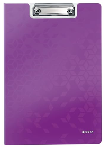 Leitz WOW A4 Klemmbrettmappe mit Abdeckung, Leichtes Polyfoam, Strapazierfähiges Klemmbrett mit Abdeckung, Für bis zu 80 Blatt, Violett, 41990062 Leitz WOW A4 Klemmbrettmappe mit Abdeckung, Leichtes Polyfoam, Strapazierfähiges Klemmbrett mit Abdeckung, Für bis zu 80 Blatt, Violett, 41990062 von Leitz