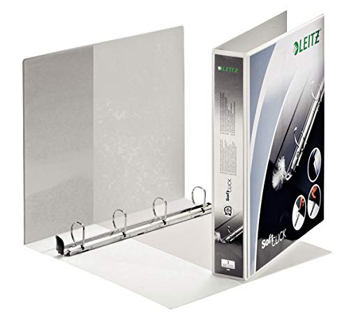 Leitz 42020001 Ringbuch SoftClick, A4, 2 Außentaschen, 4 Ringe, 30 mm, weiss Leitz 42020001 Ringbuch SoftClick, A4, 2 Außentaschen, 4 Ringe, 30 mm, weiss von Leitz