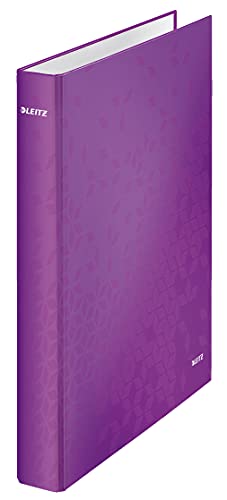 Leitz 42410062 Ringbuch wow, A4, PP, 2 Ringe, 25 Cm, violett von Leitz