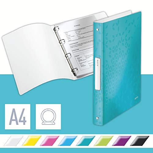 Leitz 42580051 Ringbuch WOW, A4, PP, 4 Ringe, 25 mm, eisblau Leitz 42580051 Ringbuch WOW, A4, PP, 4 Ringe, 25 mm, eisblau von Leitz