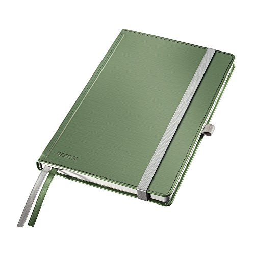 Leitz Notizbuch A5 liniert, 160 Seiten, 80 Blatt, Hardcover mit hochwertigem Bezug, 100 g/m² Papier, Gummizugverschluss, Textilbänder, Stiftelasche, Mit Tasche, Style Serie, Seladon Grün, 44850053 Leitz Notizbuch A5 liniert, 160 Seiten, 80 Blatt, Hardcover mit hochwertigem Bezug, 100 g/m² Papier, Gummizugverschluss, Textilbänder, Stiftelasche, Mit Tasche, Style Serie, Seladon Grün, 44850053 von Leitz