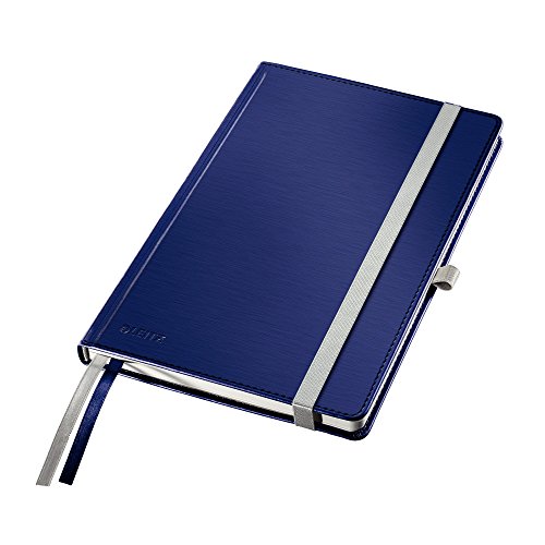 Leitz Notizbuch A5 kariert, 160 Seiten, 80 Blatt, Hardcover mit hochwertigem Bezug, 100 g/m² Papier, Gummizugverschluss, Textilbänder, Stiftelasche, Mit Tasche, Style Serie, Titan Blau, 44860069 Leitz Notizbuch A5 kariert, 160 Seiten, 80 Blatt, Hardcover mit hochwertigem Bezug, 100 g/m² Papier, Gummizugverschluss, Textilbänder, Stiftelasche, Mit Tasche, Style Serie, Titan Blau, 44860069 von Leitz