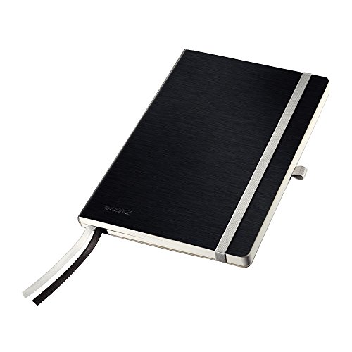Leitz Notizbuch A5 liniert, 160 Seiten, 80 Blatt, Hardcover mit hochwertigem Bezug, 100 g/m² Papier, Gummizugverschluss, Textilbänder, Stiftelasche, Mit Tasche, Style Serie, Satin Schwarz, 44870094 Leitz Notizbuch A5 liniert, 160 Seiten, 80 Blatt, Hardcover mit hochwertigem Bezug, 100 g/m² Papier, Gummizugverschluss, Textilbänder, Stiftelasche, Mit Tasche, Style Serie, Satin Schwarz, 44870094 von Leitz
