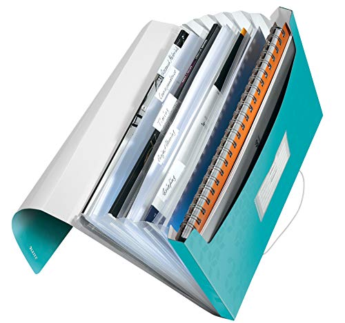 Leitz 45890051 Fächermappe WOW, A4, 6 Fächer, PP, eisblauc Leitz 45890051 Fächermappe WOW, A4, 6 Fächer, PP, eisblauc von Leitz