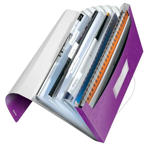 Leitz 45890062 Fächermappe WOW, A4, 6 Fächer, PP, violett Leitz 45890062 Fächermappe WOW, A4, 6 Fächer, PP, violett von Leitz
