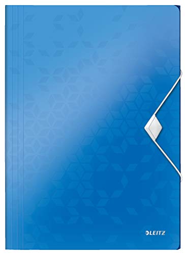 Leitz 45990036 Eckspannermappe wow, A4, PP, blau metallic, 1 Stück Leitz 45990036 Eckspannermappe wow, A4, PP, blau metallic, 1 Stück von Leitz