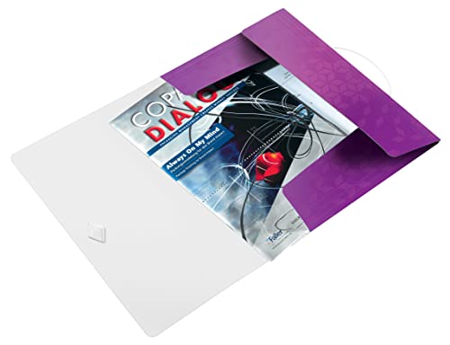 Leitz 45990062 Eckspannermappe wow, A4, PP, violett von Leitz