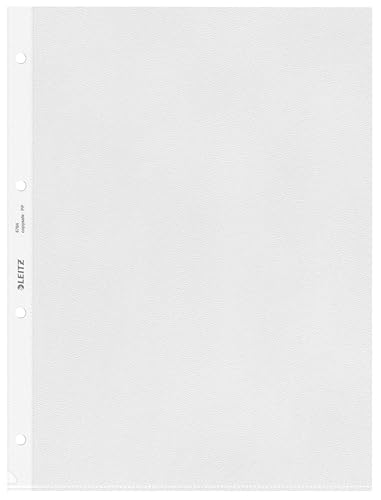 Leitz 4784-00-03 Prospekthüllen, oben und Lochseite offen - Oberteil mitgelocht, genarbt 0,13 mm, A4 Leitz 4784-00-03 Prospekthüllen, oben und Lochseite offen - Oberteil mitgelocht, genarbt 0,13 mm, A4 von Leitz