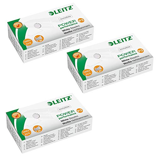 Leitz 5554-70-00 Heftklammern, Weiß, 3 Stück Leitz 5554-70-00 Heftklammern, Weiß, 3 Stück von Leitz