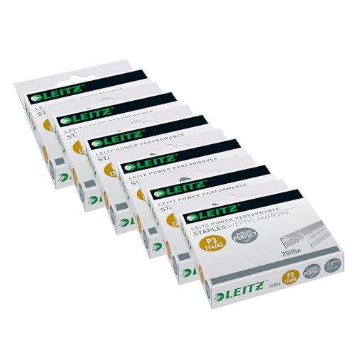 Leitz 55701000 Heftklammer P3, 24/6mm, 6 x 2000 Stück Leitz 55701000 Heftklammer P3, 24/6mm, 6 x 2000 Stück von Leitz
