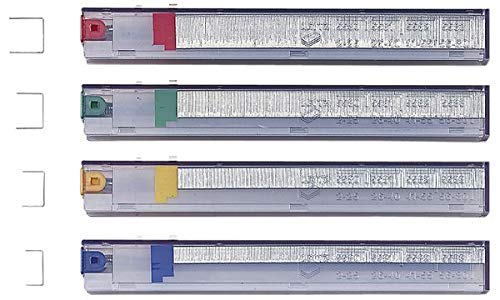 Leitz 5591 Heftklammern K6 - Einweg-Kassette, 5x210 Stück, blau; Packungsinhalt: 1050 Stück von Leitz