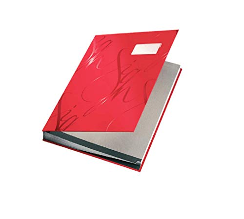 Leitz 57450025 Unterschriftsmappe Design, 18 Fächer, rot von Leitz