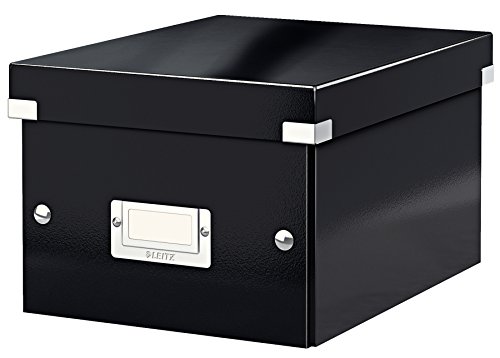 Leitz Click & Store Aufbewahrungsbox mit Deckel Klein, Box für Unterlagen bis A5 im Büro u. Haushalt, Transportbox aus 84% recycelter Premium-Hartpappe, Etikettenhalter, Schwarz, 60430095 Leitz Click & Store Aufbewahrungsbox mit Deckel Klein, Box für Unterlagen bis A5 im Büro u. Haushalt, Transportbox aus 84% recycelter Premium-Hartpappe, Etikettenhalter, Schwarz, 60430095 von Leitz