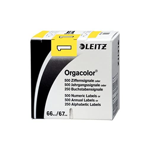 Leitz 66011000 Orgacolor Ziffernsignal 1, 500 Stück, gelb Leitz 66011000 Orgacolor Ziffernsignal 1, 500 Stück, gelb von Leitz