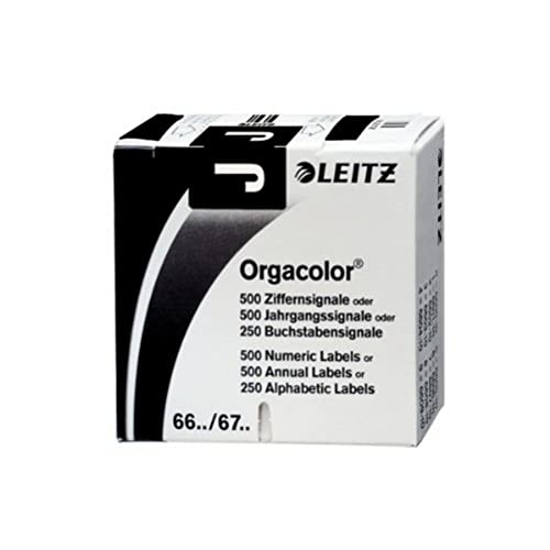 Leitz 66191000 Orgacolor Buchstabensignal J, 250 Stück, schwarz Leitz 66191000 Orgacolor Buchstabensignal J, 250 Stück, schwarz von Leitz