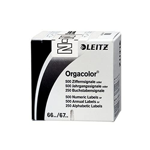 Leitz 66231000 Orgacolor Buchstabensignal N, 250 Stück, weiss von Leitz